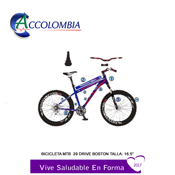 Forro Bicicleta Adulto MTB 29 Drive Boston BI29382I Rin 16.5